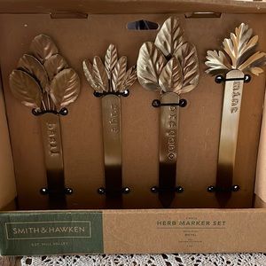 Smith & Hawken Metal Herb Marker Set bnwt